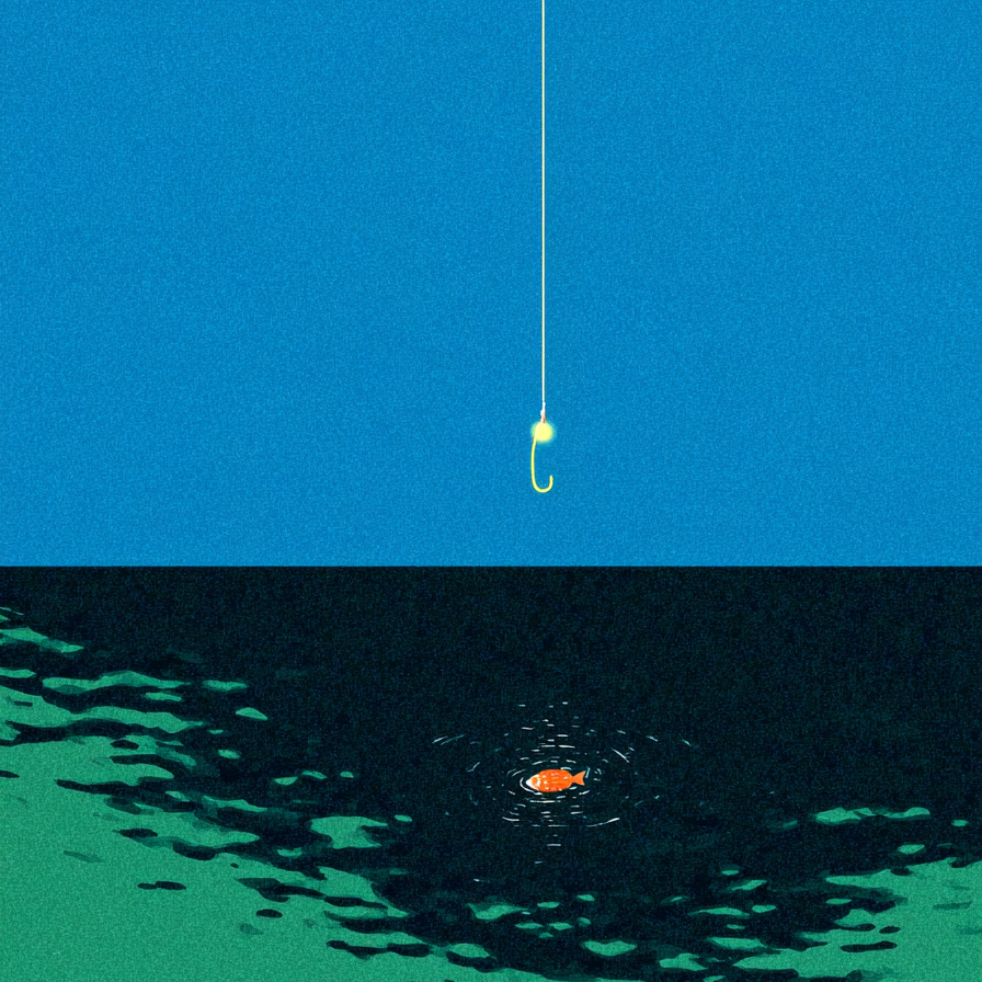 釣り針の挿絵